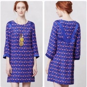 Anthropologie Harlyn Flamingo Repeat Shift Dress